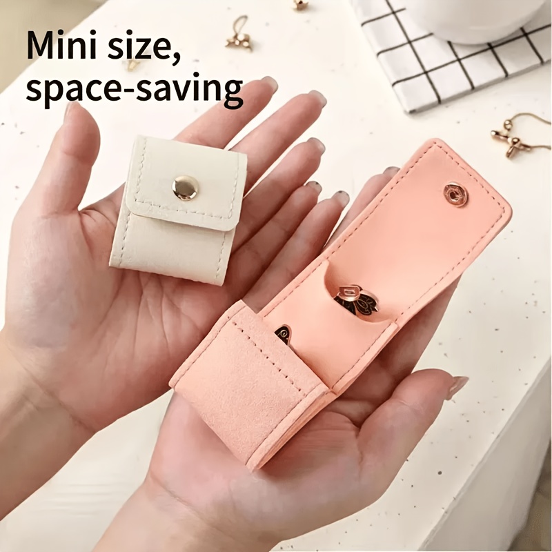 4-Grid Foldable Multi-Functional Travel Jewelry Pouch